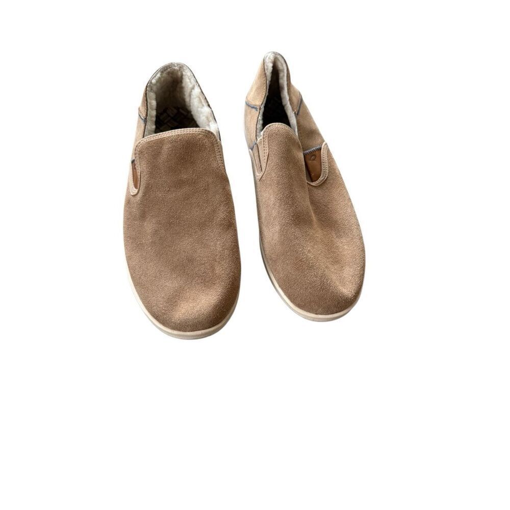 OluKai Mens Tan Suede Hele Malie Slip-On Loafer Shoes Size 10M - Picture 11 of 15